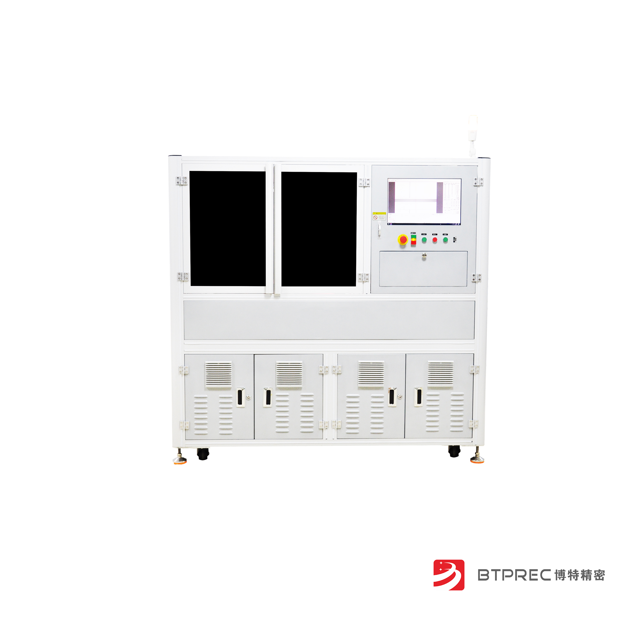 PCB全自動(dòng)在線(xiàn)激光鐳雕機_雙面翻板視覺(jué)定位打標機